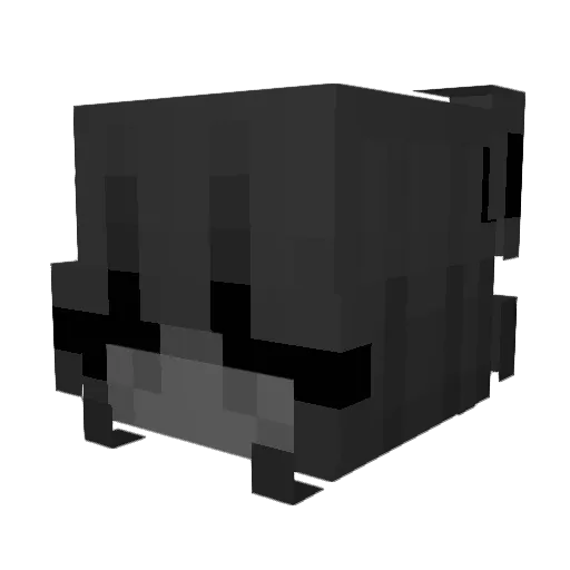 Lightskub Minecraft avatar head, 3D render
