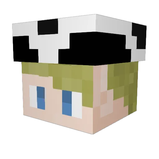 LightspeedYT_ Minecraft avatar head, 3D render