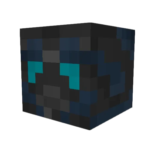 Lightswith Minecraft avatar head, 3D render