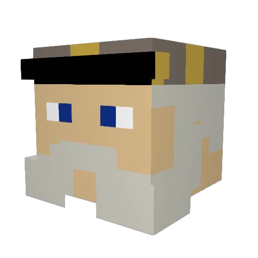 Lightweaver97 Minecraft avatar head, 3D render