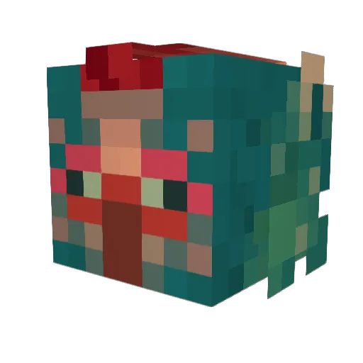 Lightwind51 Minecraft avatar head, 3D render
