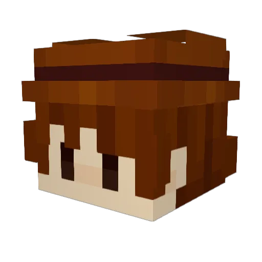 Lighty42 Minecraft avatar head, 3D render