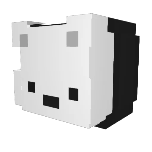Lightyx Minecraft avatar head, 3D render