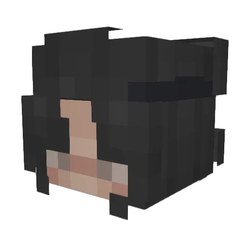 LightzCutie Minecraft avatar head, 3D render