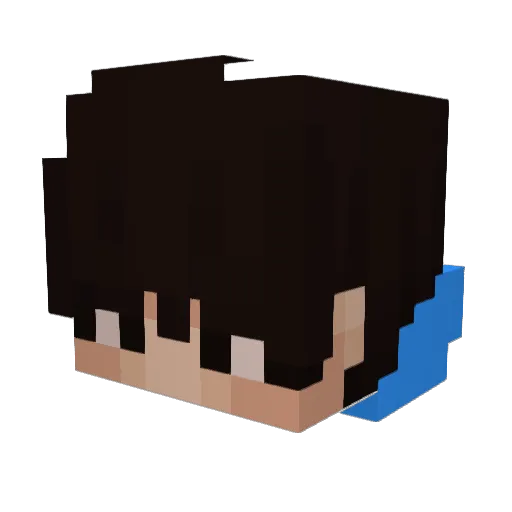 Lightzyzzz Minecraft avatar head, 3D render