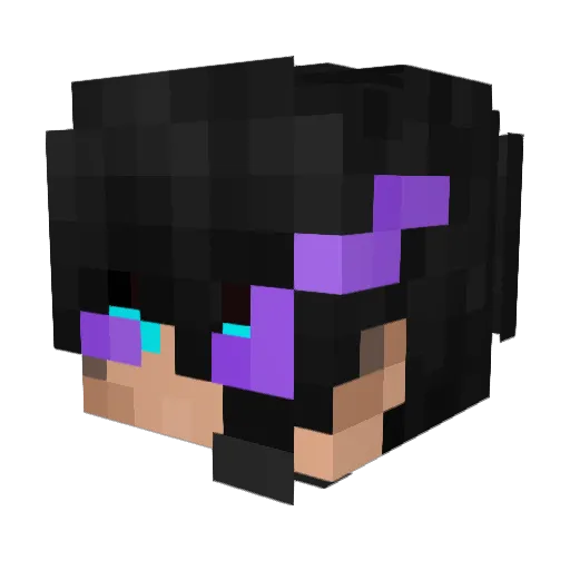 Ligmanke Minecraft avatar head, 3D render