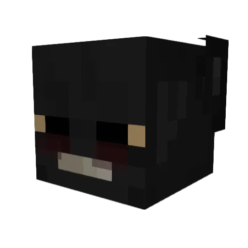Ligra Minecraft avatar head, 3D render