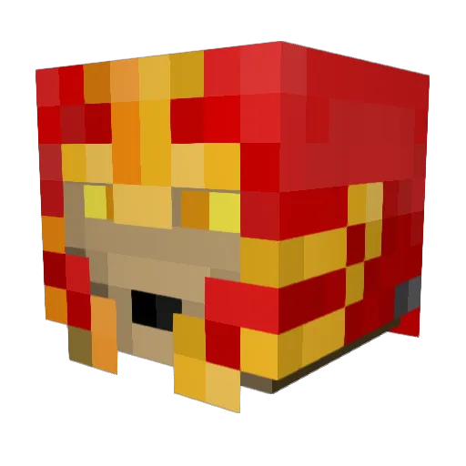 Lihnei Minecraft avatar head, 3D render