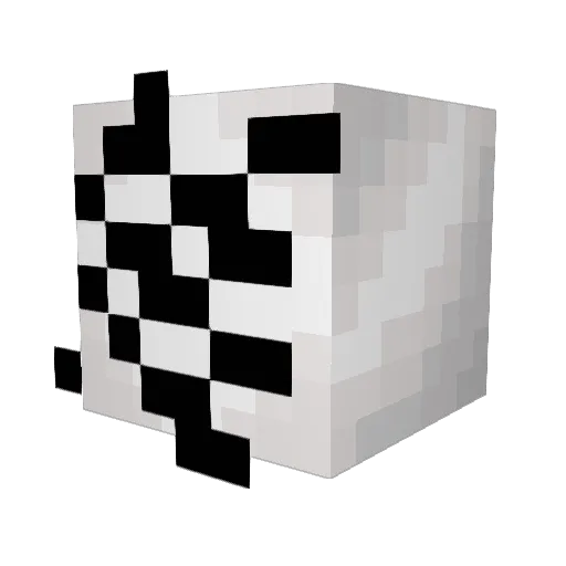 Lihu123 Minecraft avatar head, 3D render