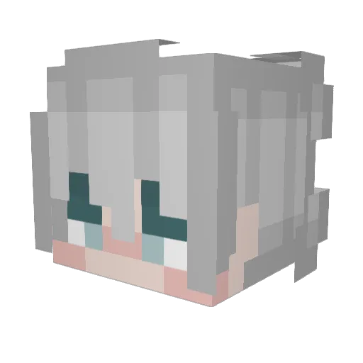 LiiMing Minecraft avatar head, 3D render
