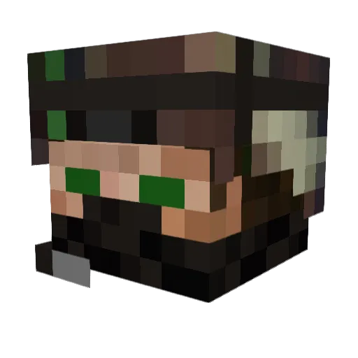 LiiXiiR Minecraft avatar head, 3D render