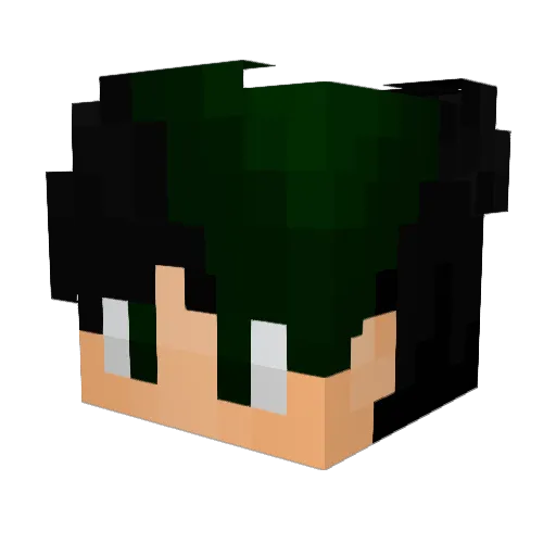 LiiannMP3 Minecraft avatar head, 3D render