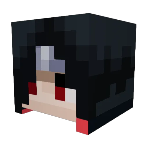 Liicious Minecraft avatar head, 3D render