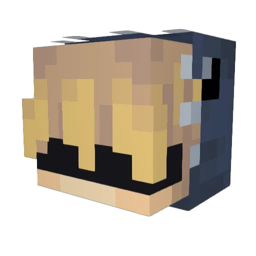 Liightt_ Minecraft avatar head, 3D render
