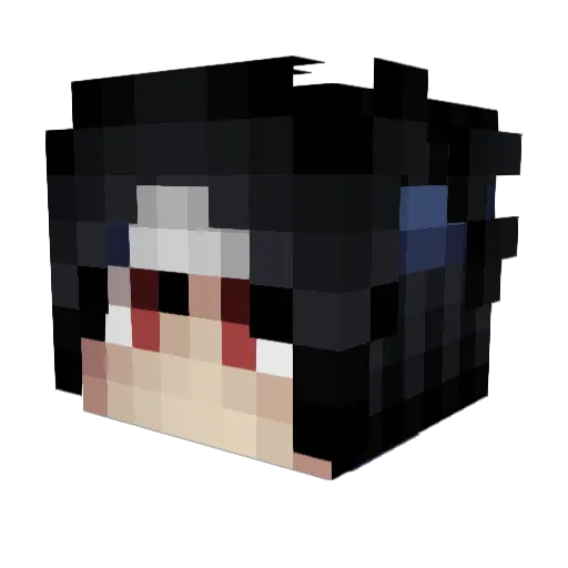 LiiiKss Minecraft avatar head, 3D render