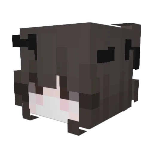 Liina Minecraft avatar head, 3D render