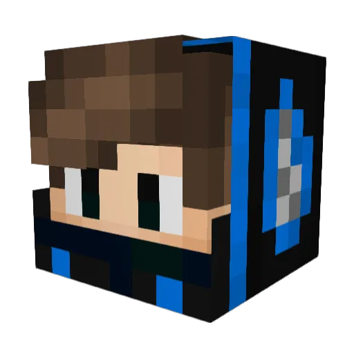 Liipperi Minecraft avatar head, 3D render