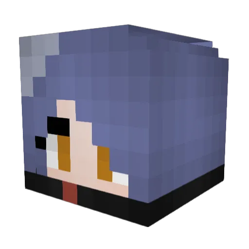 LiittleHair Minecraft avatar head, 3D render