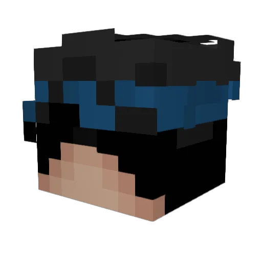 Lijass Minecraft avatar head, 3D render