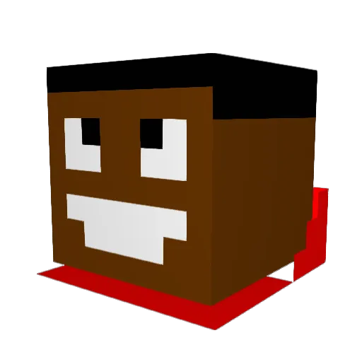 LijpeDara Minecraft avatar head, 3D render