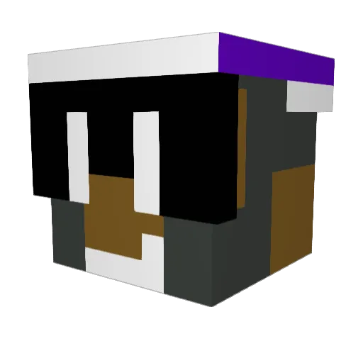 Likamish Minecraft avatar head, 3D render