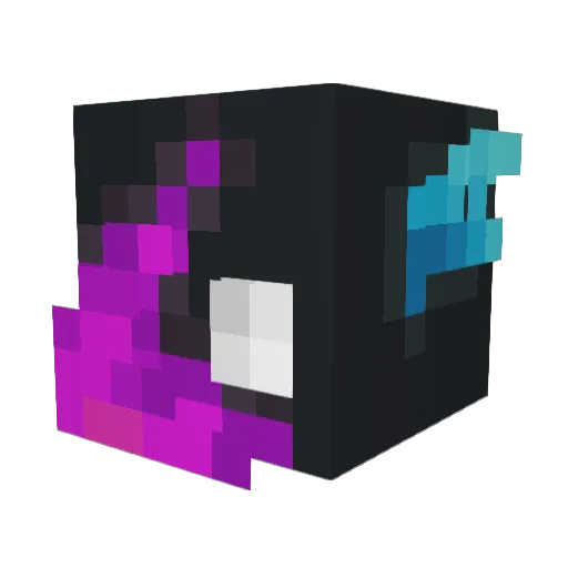 LikeAIphone Minecraft avatar head, 3D render