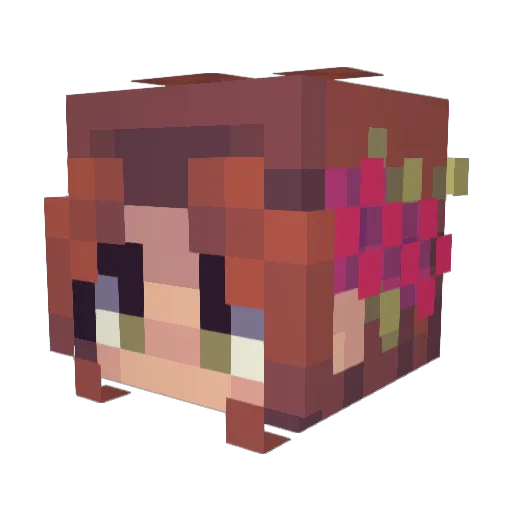 LikeARiverRuns Minecraft avatar head, 3D render