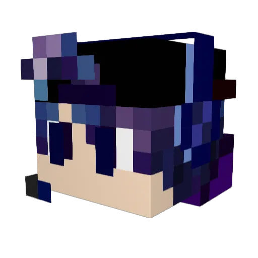 LikeLevin Minecraft avatar head, 3D render