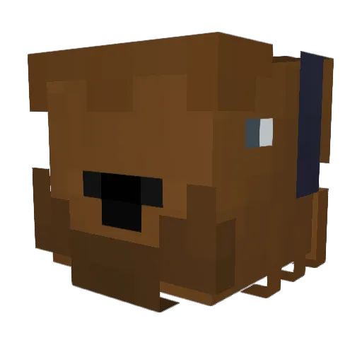 LikeMaxwell Minecraft avatar head, 3D render