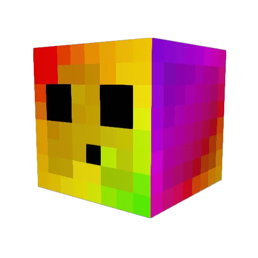 LikeNeon Minecraft avatar head, 3D render
