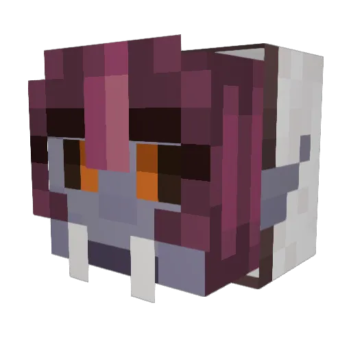 LikeNeptune3 Minecraft avatar head, 3D render
