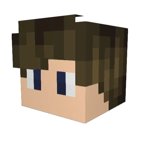LikeYourCutG Minecraft avatar head, 3D render