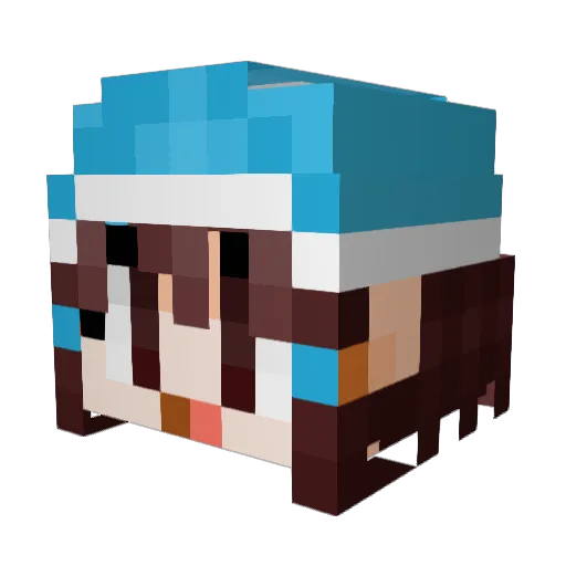 Like_Cold Minecraft avatar head, 3D render