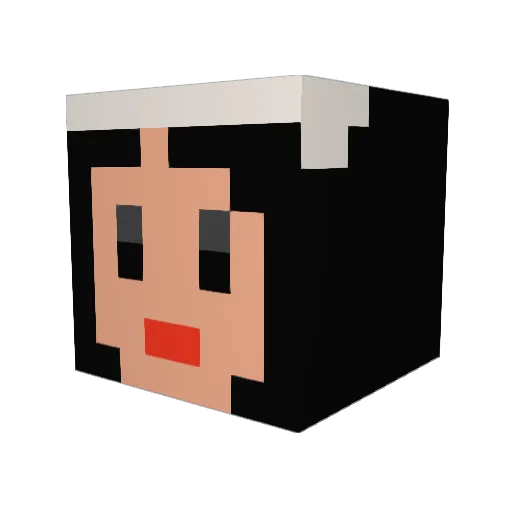 Like_Minty Minecraft avatar head, 3D render