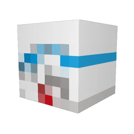 LikedActor67005 Minecraft avatar head, 3D render