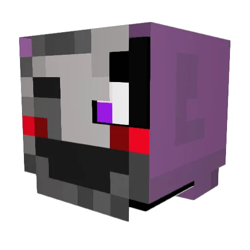LikedPrism71784 Minecraft avatar head, 3D render