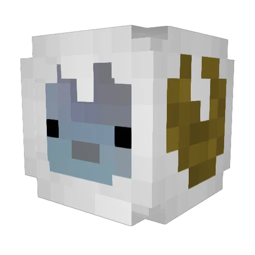 LikedYeti69 Minecraft avatar head, 3D render