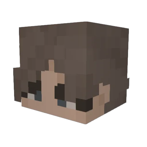 LikelyEmmy Minecraft avatar head, 3D render