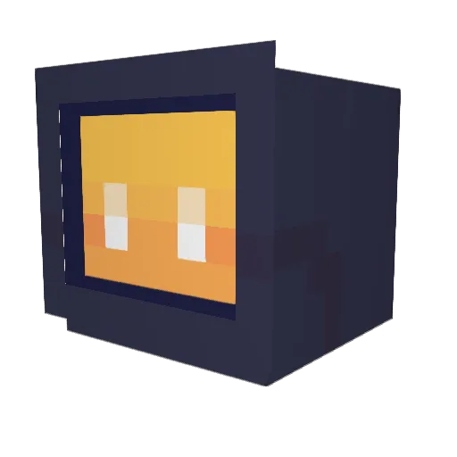 LikelyTypical Minecraft avatar head, 3D render