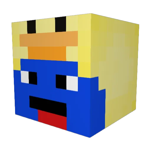 Liker_Teppe Minecraft avatar head, 3D render