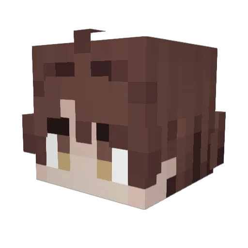 Likeri101 Minecraft avatar head, 3D render