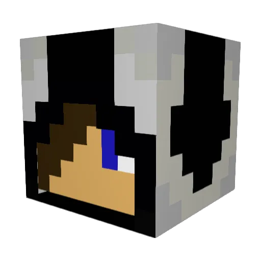 Liketal Minecraft avatar head, 3D render
