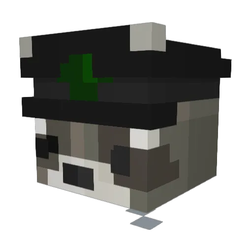Likezer Minecraft avatar head, 3D render
