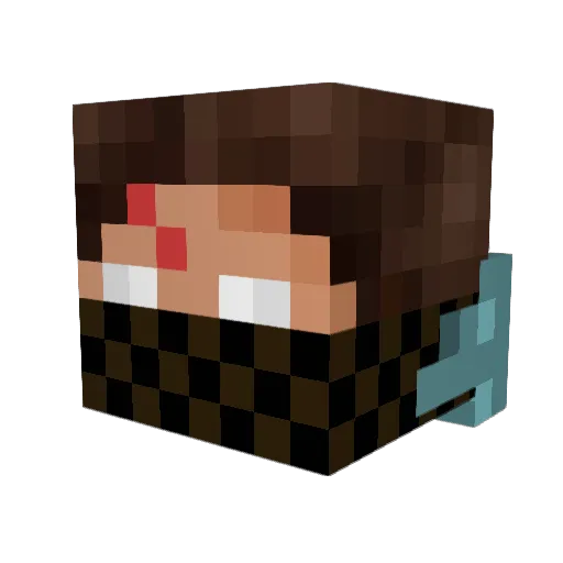 Likian_senpai Minecraft avatar head, 3D render