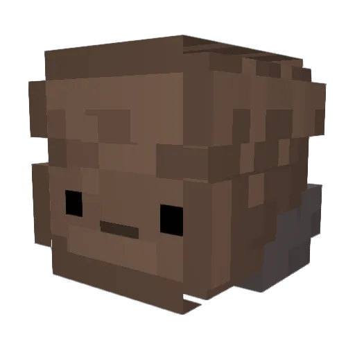 Likklebread Minecraft avatar head, 3D render