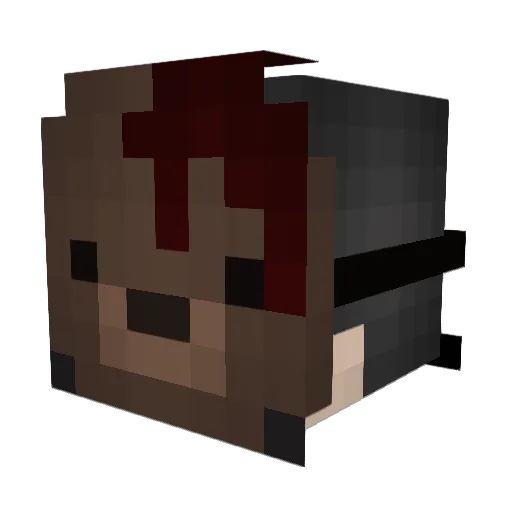 LikonPT Minecraft avatar head, 3D render