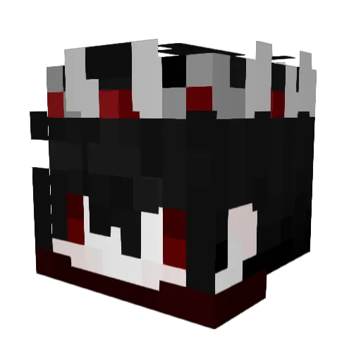 Likwerty Minecraft avatar head, 3D render