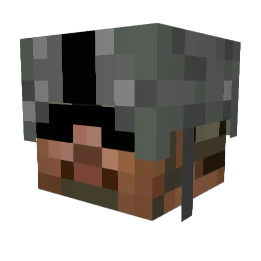 Lil3unny Minecraft avatar head, 3D render
