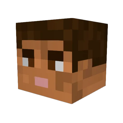 LilAldrin Minecraft avatar head, 3D render