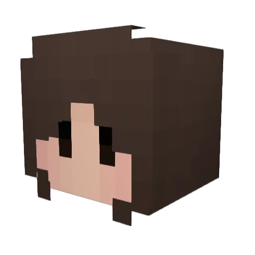 LilAllura Minecraft avatar head, 3D render